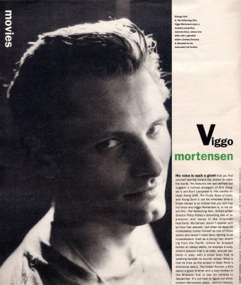 Viggo Mortensen in Interview magazine, June 2006