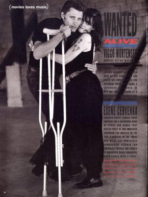 Viggo Mortensen & Exene Cervenka - Interview mag Feb 1992