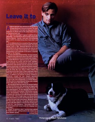 Viggo Mortensen in Black Book, winter 1998-99