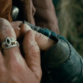 Aragorn (Viggo Mortensen) reassures Frodo in The Fellowship of the RIng