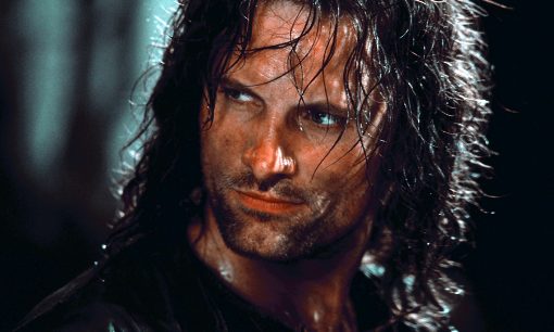 Aragorn (Viggo Mortensen) faces the Nazgul in The Fellowship of the RIng