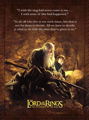 The Fellowship of the Ring poster - Gandalf & Frodo
