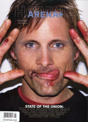 Viggo Mortensen in Arena Homme Oct 2002, cover