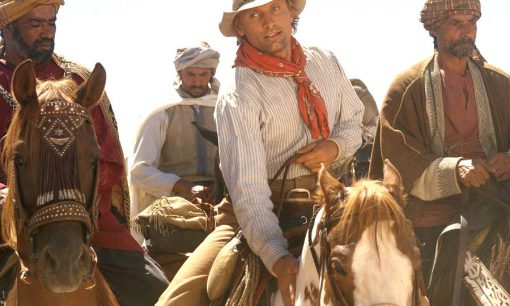 Hidalgo and Frank (Viggo Mortensen) at the starting line for the Ocean of Fire race