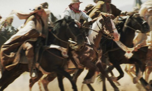 Viggo Mortensen and Hidalgo at the start of the race