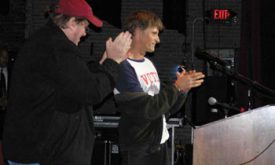 Michael Moore & Viggo Mortensen, Columbus OH 30-Oct-2004