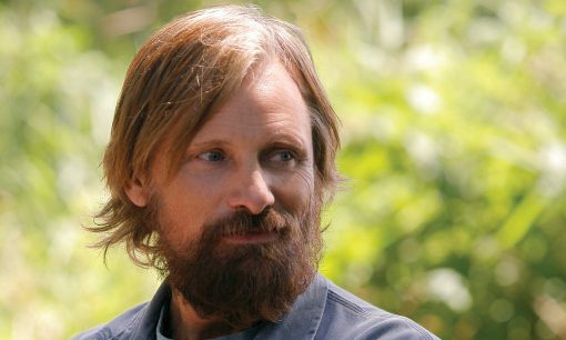 portrait of Viggo Mortensen in Captain Fantastic