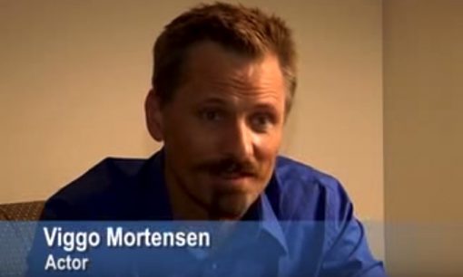 screenshot video interview with Viggo Mortensen