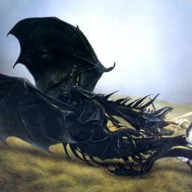 Eowyn and the Nazgul by John Howe