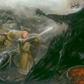 Eowyn and the Nazgul by Matthew Stewart