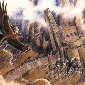 Gandalf Escapes on Gwaihir by Alan Lee