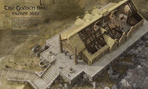 3D reconstruction of the Golden Hall at Meduseld, built by Brego, king of Rohan