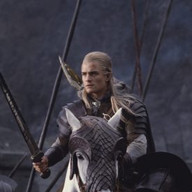 Orlando Bloom as Legolas on Arod in The Two Towers