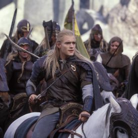 Orlando Bloom as Legolas on Arod in The Two Towers