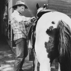 Viggo Mortensen with one of his horses, by Terry Richardson (i-D 2003)