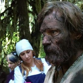 Viggo Mortensen mud-coated for Captain Fantastic