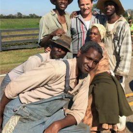 Viggo Mortensen and other cast members bts in Green Book